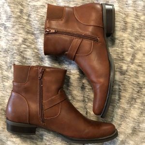 Brown ankle boots